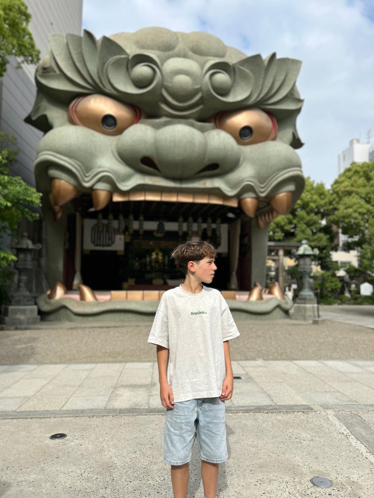 DripUnit Co Green Logo Tee - BOXY fit
